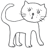 Line drawing of a cat